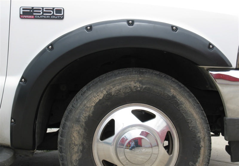 Lund 99-07 Ford F-250 RX-Rivet Style Smooth Elite Series Fender Flares - Black (4 Pc.)