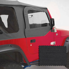 Cargar imagen en el visor de la galería, Rugged Ridge Upper Soft Door Kit Black Diamond 03-06 Jeep Wrangler