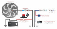 Cargar imagen en el visor de la galería, SPAL 16in High Performance Flush Mount 500W Sealed Brushless Fan Kit w/Control Sensor/Harness/Jumper