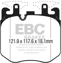 Cargar imagen en el visor de la galería, EBC 2019+ BMW X5 3.0T / 2020+ BMW X6 4.4TT M50 (G05/G06/G07) Redstuff Front Brake Pads