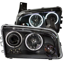 Cargar imagen en el visor de la galería, ANZO 2006-2010 Dodge Charger Projector Headlights w/ Halo Chrome (CCFL)