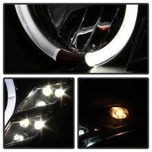 Cargar imagen en el visor de la galería, Spyder Infiniti G35 03-07 2DR Projector Halogen - LED Halo DRL Blk High H4 PRO-YD-IG35032D-DRL-BK