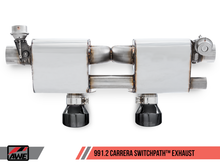 Cargar imagen en el visor de la galería, AWE Tuning Porsche 911 (991.2) Carrera / S SwitchPath Exhaust for PSE Cars - Diamond Black Tips