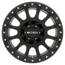 Cargar imagen en el visor de la galería, Method MR305 NV HD 18x9 +18mm Offset 8x180 130.81mm CB Matte Black Wheel