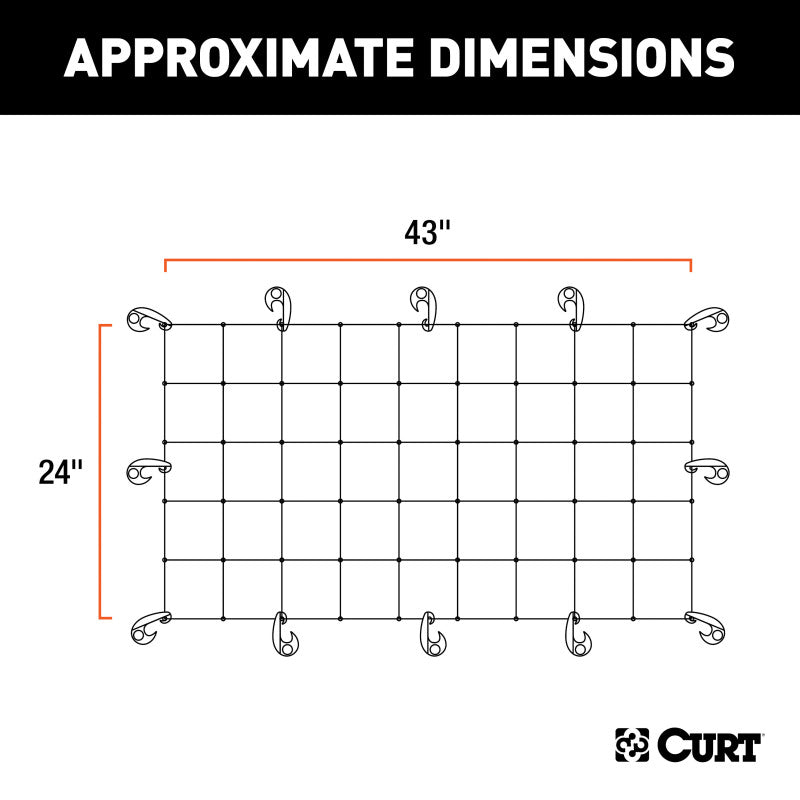 Curt 43in x 24in Cargo Net