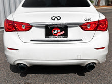 Cargar imagen en el visor de la galería, aFe Takeda 2.5in 304 SS Cat-Back Exhaust System w/ Black Tips 16-18 Infiniti Q50 V6-3.0L (tt)