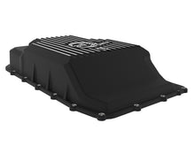 Cargar imagen en el visor de la galería, aFe 17-24 Ford F-150 10R60/10R80 Pro Series Rear Transmission Pan Black w/ Machined Fins