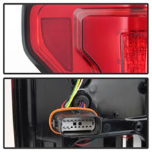 Cargar imagen en el visor de la galería, Spyder 15-18 Ford F-150 LED Tail Lights (w/Blind Spot) - Red Clear (ALT-YD-FF15015BS-LBLED-RC)