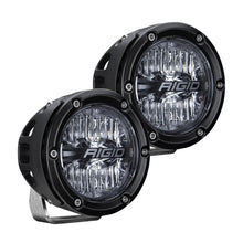 Cargar imagen en el visor de la galería, Rigid Industries 360-Series 4in LED Off-Road Drive Beam - Amber Backlight (Pair)