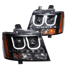 Cargar imagen en el visor de la galería, ANZO 2007-2013 Chevrolet Avalanche Projector Headlights w/ U-Bar Black