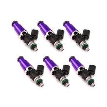 Cargar imagen en el visor de la galería, Injector Dynamics 1340cc Injectors-60mm Length-14mm Purp Top-14mm Low O-Ring(Mach to 11mm)(Set of 6)
