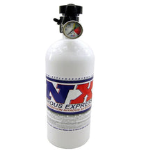 Cargar imagen en el visor de la galería, Nitrous Express 15lb Bottle w/Lightning 500 Valve (6.89 Dia x 26.69 Tall) w/Gauge