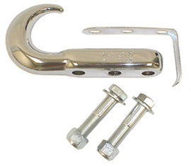 Rugged Ridge Front Tow Hook Chrome 42-06 Jeep CJ / Jeep Wrangler