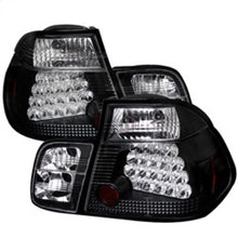 Cargar imagen en el visor de la galería, Spyder BMW E46 3-Series 99-01 4Dr LED Tail Lights Black ALT-YD-BE4699-4D-LED-BK