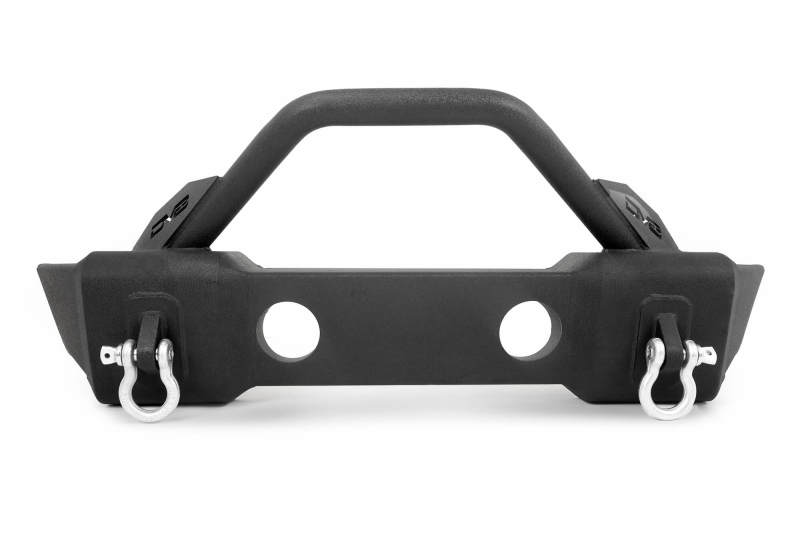 DV8 Offroad 07-18 Jeep Wrangler JK/JL FS-13 Steel Stubby Front Bumper w/ Fog Lights