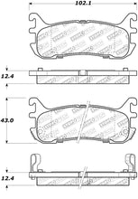 Cargar imagen en el visor de la galería, StopTech Street Touring 94-97/99-05 Miata w/ Normal Suspension Rear Brake Pads D636