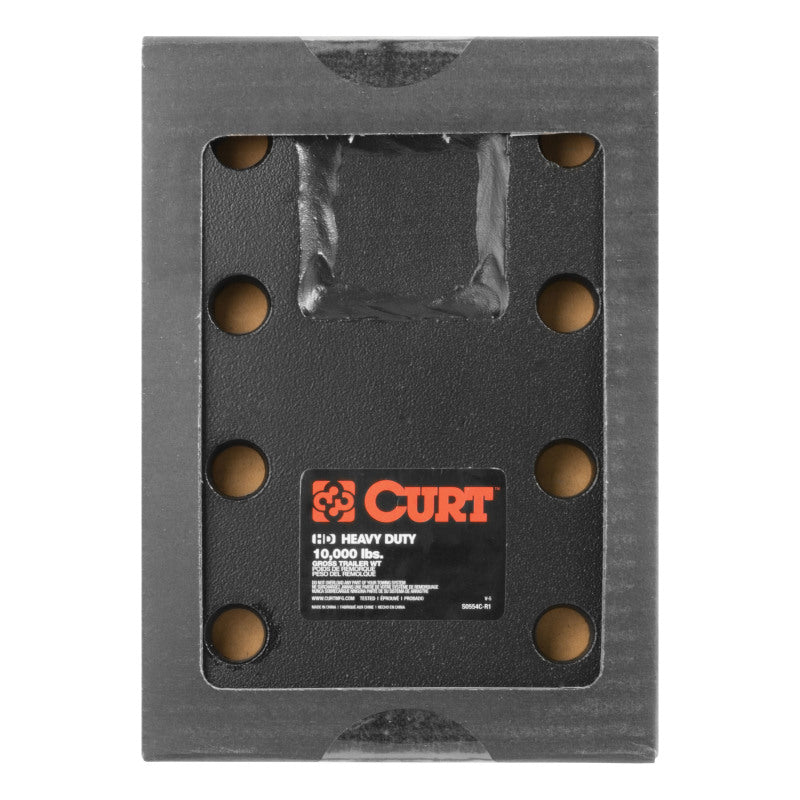 Curt Adjustable Pintle Mount (2in Shank 10000lbs 7in High 6in Long)