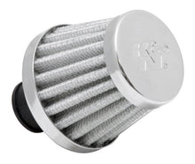 Cargar imagen en el visor de la galería, K&amp;N 2in Base OD x .375in Flange ID x 1.75in H Rubber Base Crankcase Vent Filter - White