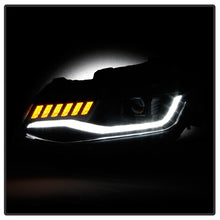 Cargar imagen en el visor de la galería, Spyder Chevy Camaro 16-18 Halogen Model Projector Headlights Black PRO-YD-CCAM16HALSI-SEQ-BK