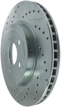 Cargar imagen en el visor de la galería, StopTech Select Sport 10-14 Dodge Challenger Drilled and Slotted Front Right Brake Rotor