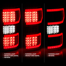 Cargar imagen en el visor de la galería, ANZO 2018-2019 Ford F-150 LED Taillight Chrome (Red Light Bar) (w/ Sequential)