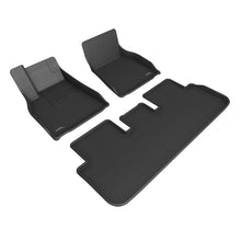 Cargar imagen en el visor de la galería, 3D MAXpider 21-22 Tesla Model S Kagu 1st &amp; 2nd Row Floormats - Black