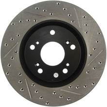 Cargar imagen en el visor de la galería, StopTech 02-06 Acura RSX Type S / 06-09 Honda Civic Si Slotted &amp; Drilled Left Front Rotor
