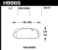 Cargar imagen en el visor de la galería, Hawk 18-19 Audi S5 Performance Ceramic Street Front Brake Pads