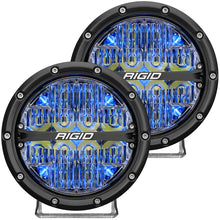 Cargar imagen en el visor de la galería, Rigid Industries 360-Series 6in LED Off-Road Drive Beam - Blue Backlight (Pair)