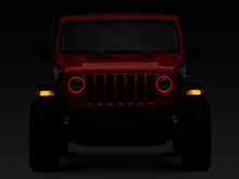 Cargar imagen en el visor de la galería, Raxiom 18-22 Jeep Wrangler JL/JT Axial 9-Inch LED Headlights w/RGB Halo- Blk Housing (Clear Lens)