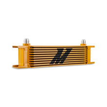 Cargar imagen en el visor de la galería, Mishimoto Universal -8AN 10 Row Oil Cooler - Gold