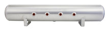 Cargar imagen en el visor de la galería, Air Lift 5 Gal Alum Air Tank - (4) 3/8in Face Ports &amp; 1/4in Drain Port - 36in L X 6in D