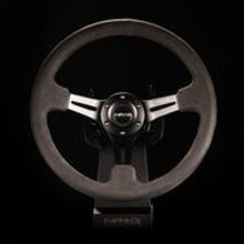 Cargar imagen en el visor de la galería, NRG Reinforced Steering Wheel (350mm / 3in. Deep) Black Leather w/ Alcantara Stitching