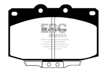 Cargar imagen en el visor de la galería, EBC 86-89 Mazda RX7 2.4 (1.3 Rotary)(Vented Rear Rotors) Bluestuff Front Brake Pads