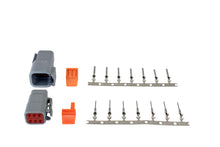 Cargar imagen en el visor de la galería, AEM DTM-Style 6 Way Connector Kit w/ Plug / Receptacle / Wedge Locks / 7 Female Pins / 7 Male pins