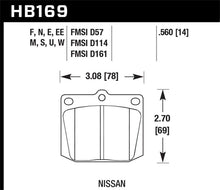 Cargar imagen en el visor de la galería, Hawk Nissan 810/240Z/260Z/280Z/620 / Toyota Corona/Cressida/Crown/Pickup Blue 9012 Front Race Pads