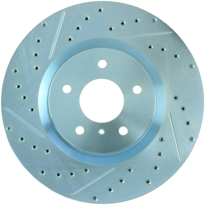 StopTech Select Sport Nissan Slotted and Drilled Right Front Rotor