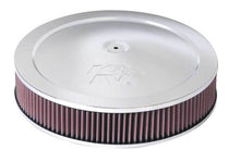 Cargar imagen en el visor de la galería, K&amp;N 14in Red Custom Air Cleaner Assembly - 5.125in ID x 14in OD x 2.75in H x 1.25in Drop Base