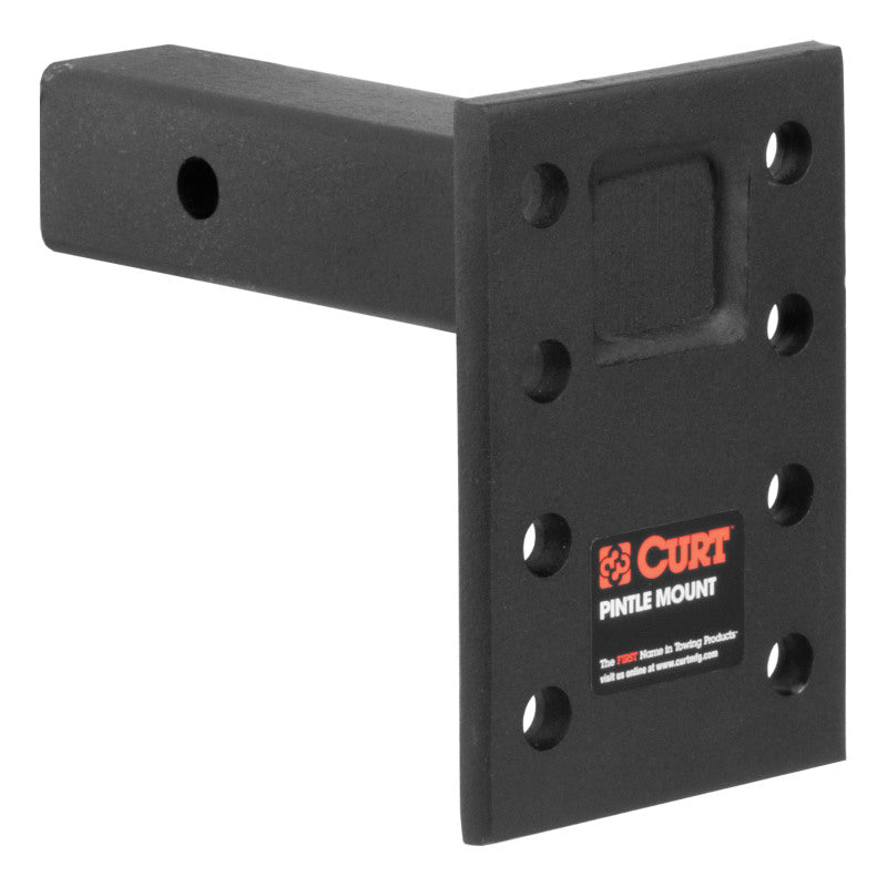 Curt Adjustable Pintle Mount (2in Shank 10000lbs 7in High 6in Long)