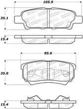 Cargar imagen en el visor de la galería, StopTech 07-17 Jeep Patriot Street Performance Rear Brake Pads