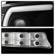 Cargar imagen en el visor de la galería, Spyder GMC Sierra 14-16 Projector Headlights Light Bar DRL Blk PRO-YD-GS14V2-LBDRL-BK