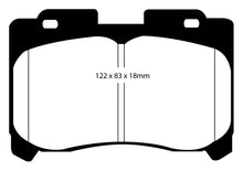 Cargar imagen en el visor de la galería, EBC 93-98 Toyota Supra 3.0 Twin Turbo Yellowstuff Front Brake Pads