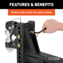 Load image into Gallery viewer, Curt Adjustable Channel Mount w/2-5/16in Ball &amp; Pintle (2-1/2in Shank 20000lbs)