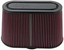 Cargar imagen en el visor de la galería, K&amp;N Universal Filter with Carbon Fiber Top &amp; Base-12in Base O/S Length x 6in Base O/S Width x 7in H