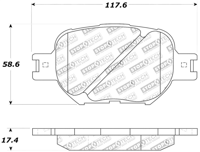 StopTech Performance 05-08 Scion tC/ 01-05 Celica GT/ 00-05 Celica GT-S Front Brake Pads