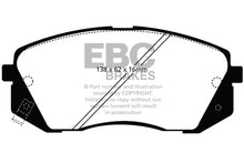 Cargar imagen en el visor de la galería, EBC 15+ Hyundai Sonata 1.6 Turbo (Elec Park Brake) Yellowstuff Front Brake Pads