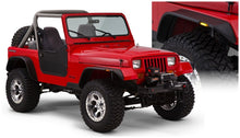 Cargar imagen en el visor de la galería, Bushwacker 87-95 Jeep Wrangler Flat Style Flares 4pc Excludes Renegade - Black
