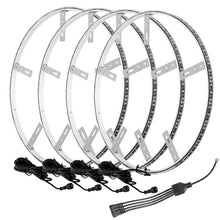 Cargar imagen en el visor de la galería, Oracle LED Illuminated Wheel Rings - White