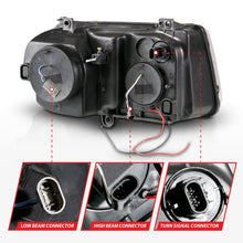 Cargar imagen en el visor de la galería, ANZO 2005-2010 Chrysler 300C Projector Headlights w/ Halo Black (CCFL) G2