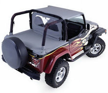 Cargar imagen en el visor de la galería, Rampage 1992-1995 Jeep Wrangler(YJ) Cab Soft Top And Tonneau Cover - Black Denim